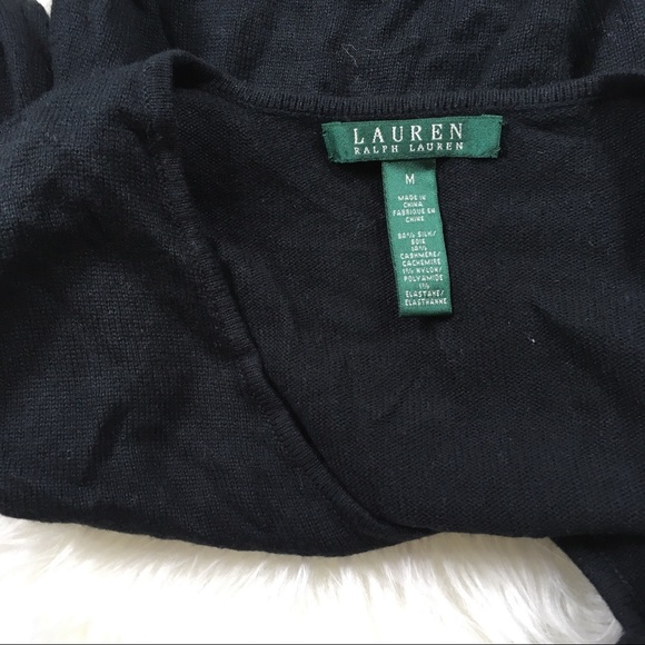 Ralph Lauren Cashmere Silk Blend Black Sweater - Picture 4 of 8